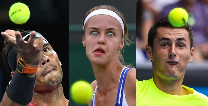 Telekinetic Tennis Power - 25 Funny Faces of Tennis Players During Game  Play - ShutterBulky