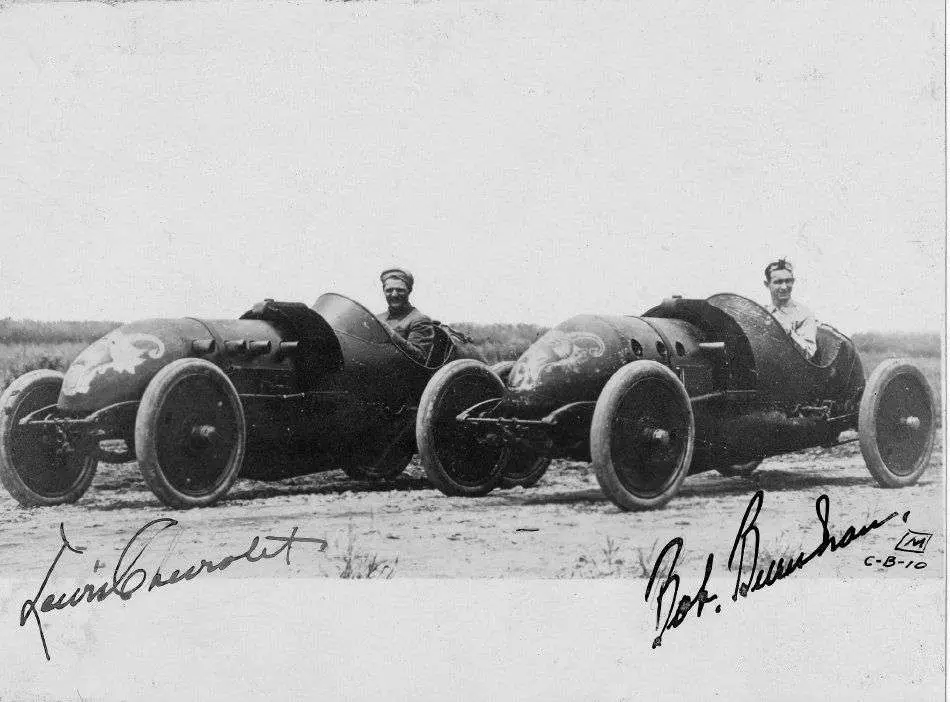 Louis Chevrolet and Bob Burman 