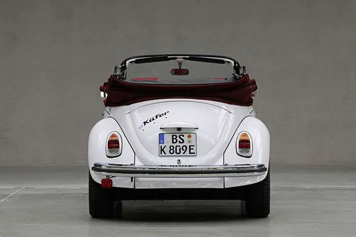 The e-Beetle has more trunk space than its conventional cousin.