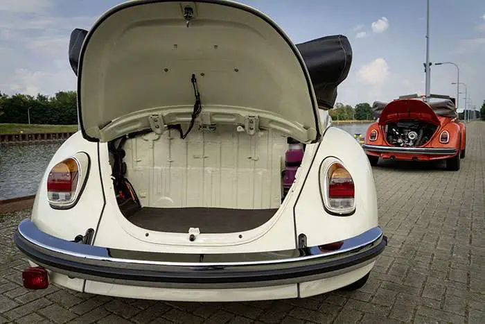 The e-Beetle has more trunk space than its conventional cousin.