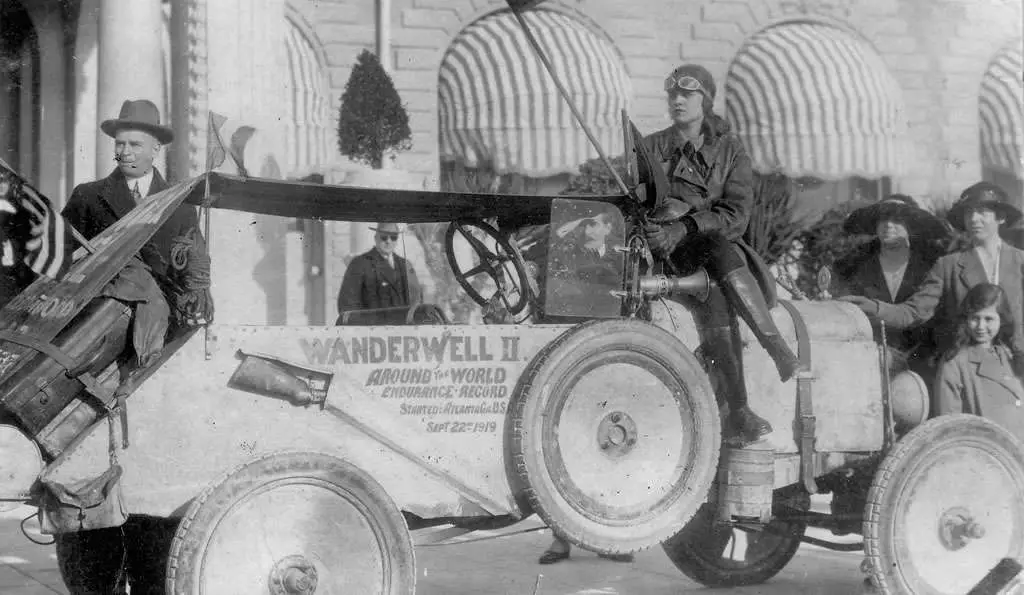 Aloha Wanderwell, first woman to drive around the world with Model T Ford