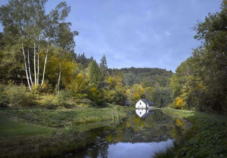 Central Bohemian region's historic old mill 