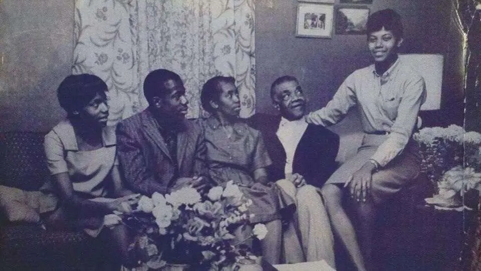 Wilma Rudolph with her parents