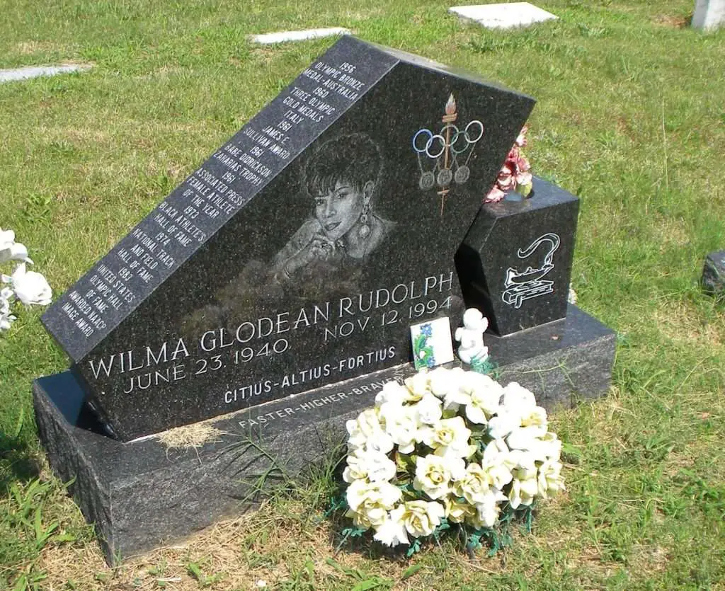 Wilma Rudolph’s grave at the clearksville