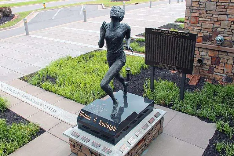 Wilma Rudolph’s statue at the clarksville