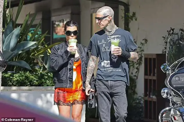 In Malibu, Kourtney Kardashian And Travis Barker Are Seen Making Out With Each Other 1
