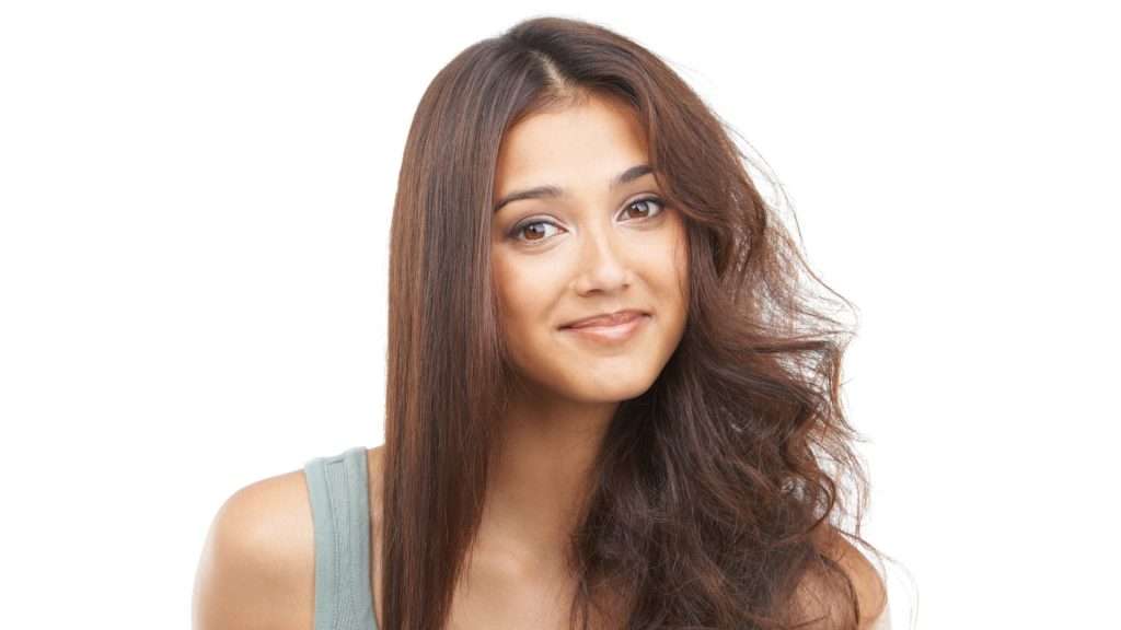 half curly half straight hair