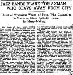 The Axeman of New Orleans: Terrorizing the City - Shutterbulky