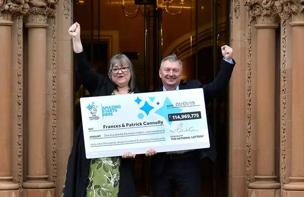 A woman who won the EuroMillions jackpot donated half of her winnings to charity