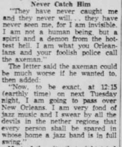 The Axeman of New Orleans: Terrorizing the City - Shutterbulky