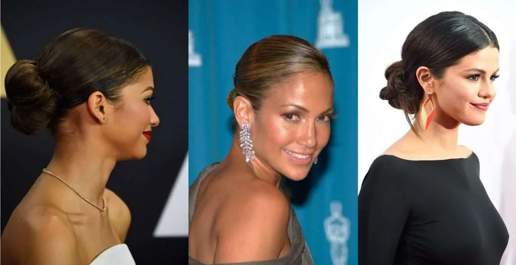 Celebrities Embracing Low Buns in Daily Life