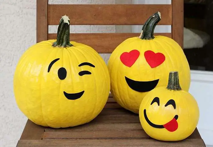 Dazzling Emoji Pumpkins