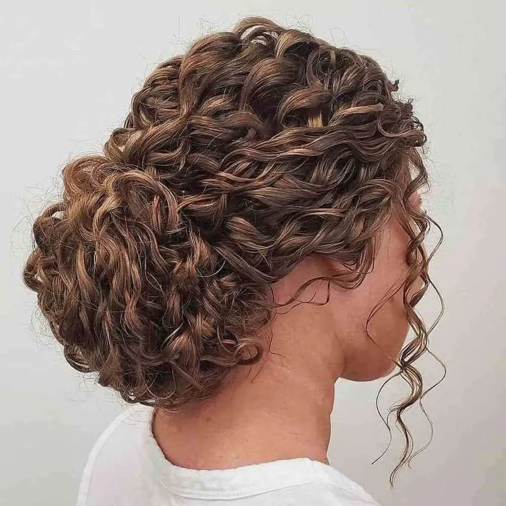 Low Buns for Curly or Wavy Hair