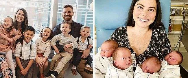 mother becomes pregnant with quadruplets 1
