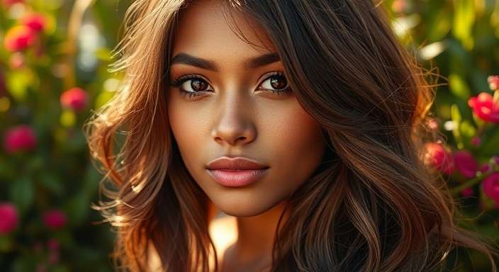 Ash Brown Hair Color for Brown Skin