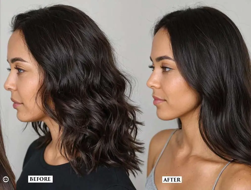 before and after dry scalp