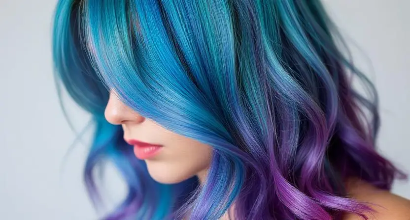 Woman applying Color Oops to hair