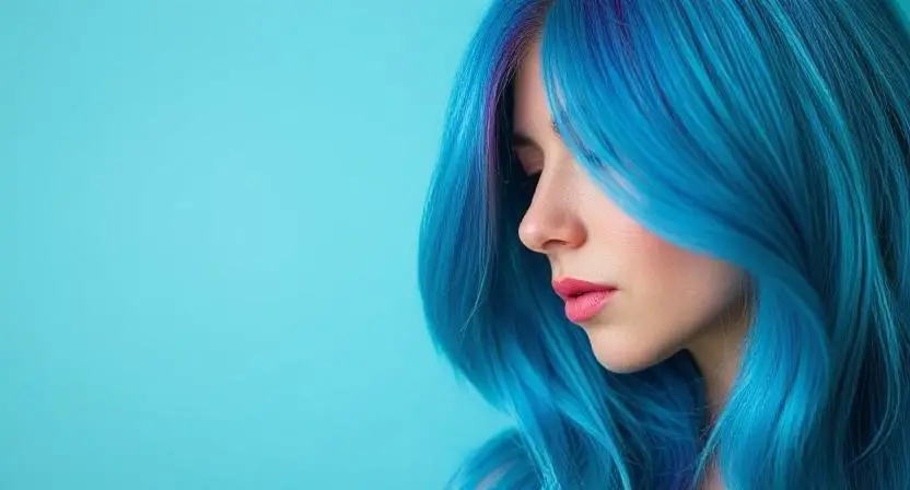 Woman applying Color Oops to hair