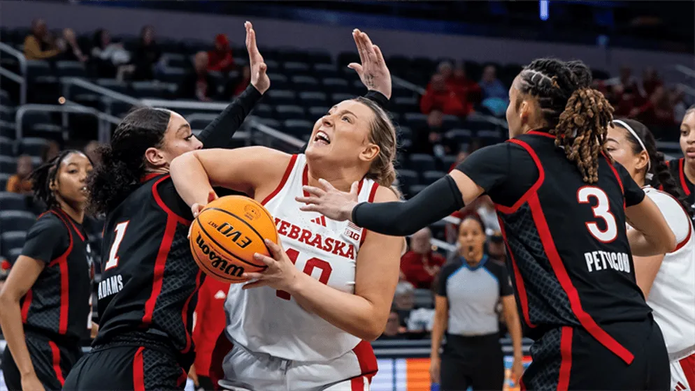 Alexis Markowski’s Double-Double Powers Nebraska Women to 84-60 Win Over Rutgers in Big Ten Tournament