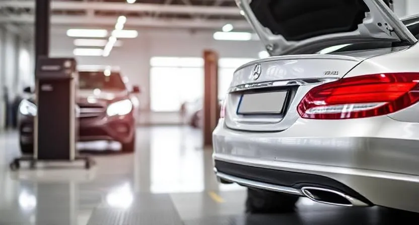 Used Mercedes-Benz Car's vehicle inspection